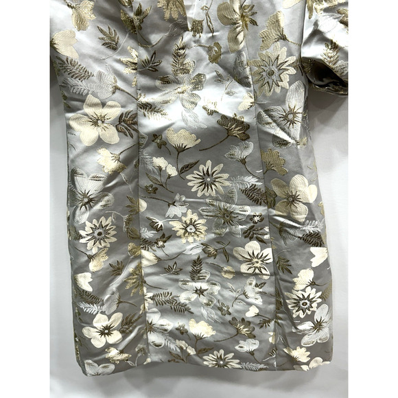 Mac Duggal 49621 Embroidered Puff Sleeve Cocktail Mini Dress V Neck Size 4 NWOT - Picture 7 of 14